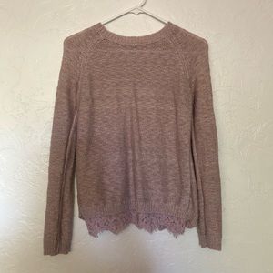 Freshman 1996 knit sweater with lace backing, XL